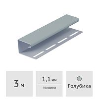 J-профиль Docke PREMIUM 3 м, голубика