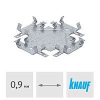 Соединитель одноуровневый "краб" KNAUF (0.9 мм) для CD-профиля
