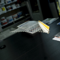 Профиль оконный примыкающий 6 мм с сеткой, длина 2.4 м