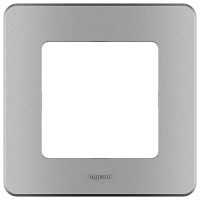 Рамка Legrand INSPIRIA 1-постовая, алюминий