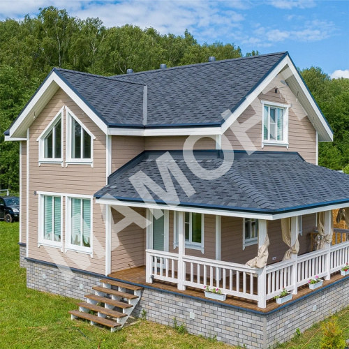 Гибкая черепица ТЕХНОНИКОЛЬ Финская Аккорд Серый, 3 м2