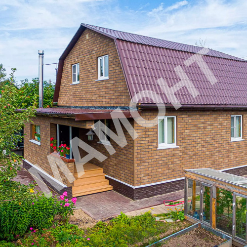 Фасадная плитка HAUBERK ТЕХНОНИКОЛЬ Песчаный Кирпич 2 м2 - Фото 2