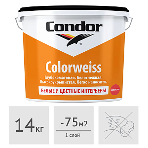 Краска акриловая Condor Colorweiss, 14 кг