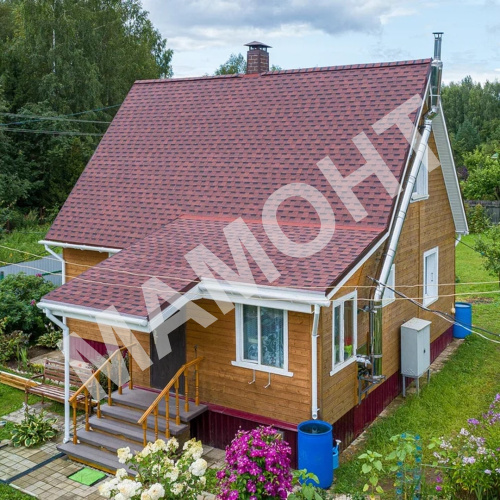 Гибкая черепица многослойная ТЕХНОНИКОЛЬ SHINGLAS Фазенда Красный, 2,6 м2