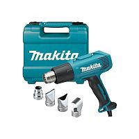 Термовоздуходувка (строительный фен) MAKITA HG 5030 K в чемодане + набор сопл