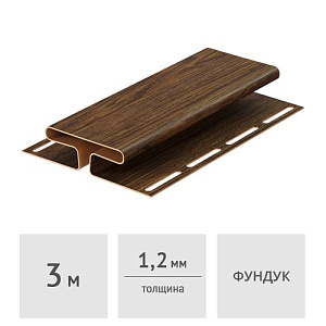 H-профиль Docke LUX 3 м, фундук