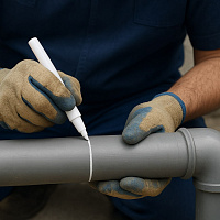 Маркер белый масляный Motive (100117)