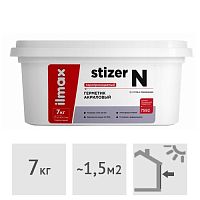Герметик акриловый пароизоляционный ilmax stizer N (наружный), 7 кг