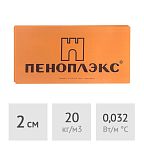Экструдированный пенополистирол 2 см Пеноплэкс Комфорт, 0,69 м2