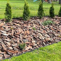 Кора мульча сосновая крупная декоративная Elitte Terre, 50 л