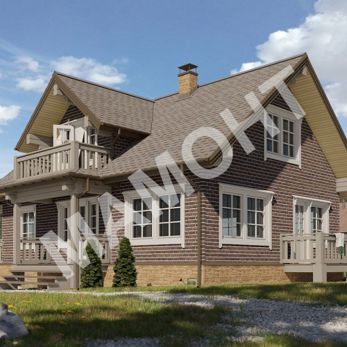 Фасадная плитка Docke PREMIUM BRICK Коричневый, 2 м2 - Фото 2