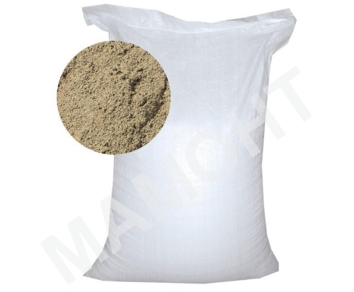 Песок фасованный в мешках 1 класс ГОСТ, 20 л (~ 35 кг)