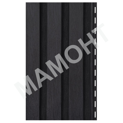 Сайдинг виниловый Ю-Пласт Timberblock ФАСАДНАЯ РЕЙКА Угольный