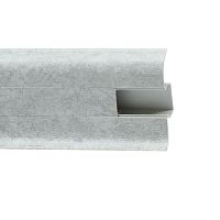 Плинтус ПВХ с кабель-каналом WIMAR 859 Мрамор Светлый