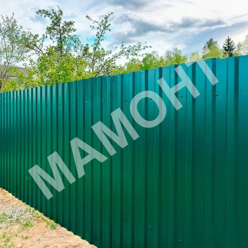Профнастил МП-20 А 1,7 х 1,15 м (RAL 6005, зеленый) 0,45 мм