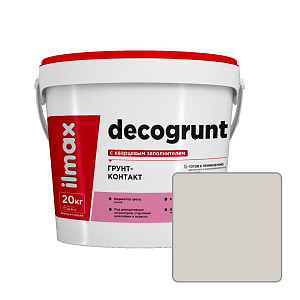 Грунт-контакт с кварцевым заполнителем ilmax decogrunt, 2337P, 20 кг