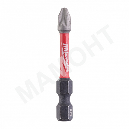 Биты крестообразные PZ2 50 мм (10 шт.) Shockwave Impact Duty Milwaukee (4932430866)
