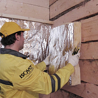 Утеплитель из стекловолокна с фольгой 5 см Vetonit Isover Sauna, 15 м2