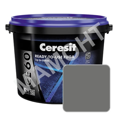 Затирка для швов готовая Ceresit CE60 №16 графит, 2 кг