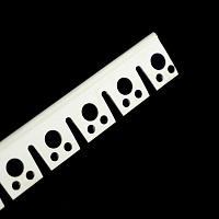 Уголок арочный перфорированный ПВХ, 3 м