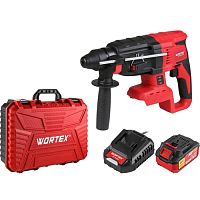 Аккумуляторный перфоратор WORTEX CRH 1824-2 в чемодане