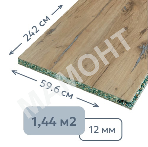 Стеновая панель Quick Deck Plus Дуб Флагстаф 242 х 59,6 см