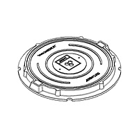 Люк канализационный композитный легкий Sandcore A15 серый