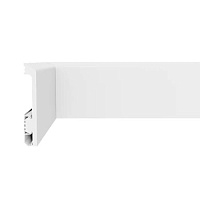 Плинтус HDPS напольный Winart PRO Quadro Белый 80 мм