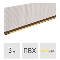 Профиль оконный примыкающий 6 мм с сеткой, длина 3 м, коричневый