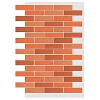 Декоративное покрытие АМК, цвет 500 (терракотовый), имитация кирпича