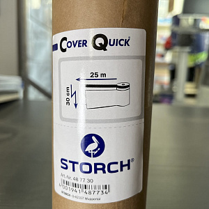 Укрывочная бумага с клейкой лентой Storch CQ Papier, 0,3 х 25 м
