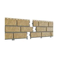 Фасадная панель Ю-Пласт Stone House КИРПИЧ Песочный дек.шов