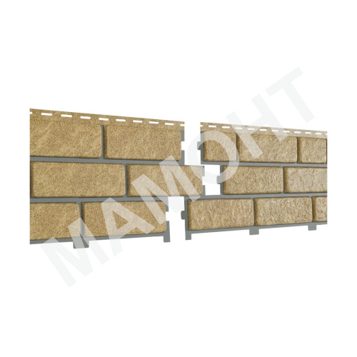 Фасадная панель Ю-Пласт Stone House КИРПИЧ Песочный дек.шов