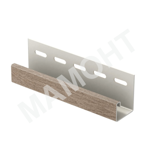 J-планка Ю-Пласт 3 м, Орех светлый