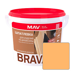 Шпатлевка акриловая MAV BRAVA ACRYL PROFI-1, сосна, 1 л (1,3 кг)