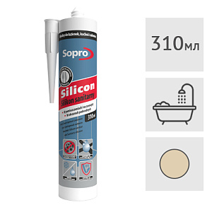 Силиконовый герметик Sopro 053 (34) бежевый "Багама", 310 мл