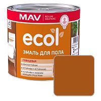 Эмаль для пола MAV ECOL (ПФ-266) золотисто-коричневая
