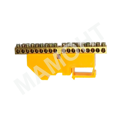 Шина нулевая АТРИОН ZD-18 желтая