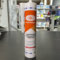 Силиконовый герметик Тайфун санитарный (000) прозрачный, 280 мл