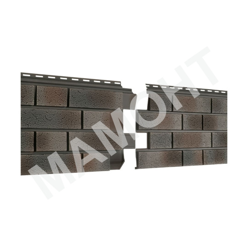 Фасадная панель Ю-Пласт Stone House S-Lock КЛИНКЕР НОРДИК Пепел