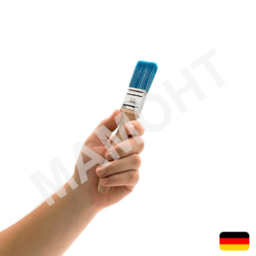 Кисть плоская Solid Pro L, сине-белая, 30 мм МАМОНТ (INS-MMNT-1092)