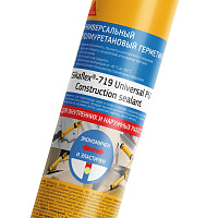 Герметик полиуретановый Sikaflex-719 Universal PU черный, 600 мл