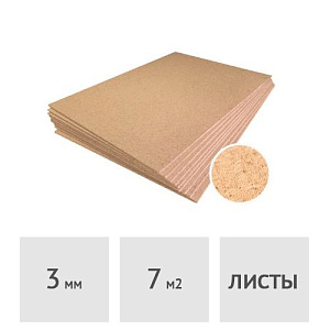 Подложка хвойная БЕЛТЕРМО Under floor 3 мм х 79 см х 59 см (15 плит = 6,99 м.кв.)