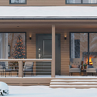 Дверь ВИНТЕР Графит / Бланко Промет