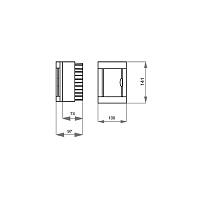 Бокс навесной на 2 модуля Viko