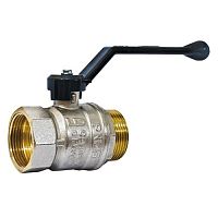 Кран шаровый латунный полнопроходной МР рычаг хром. LD Pride