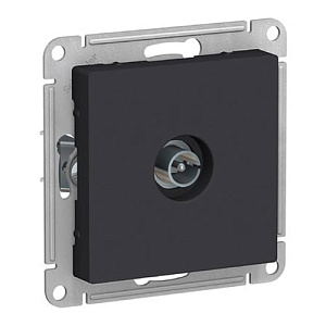 Розетка TV (антенна) Systeme Electric ATLASDESIGN, карбон