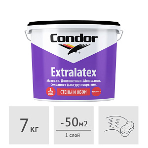Краска акриловая Condor Extralatex, 7 кг