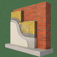 Фасадный утеплитель в плитах 10 см Белтеп ФАСАД 2,16 м2