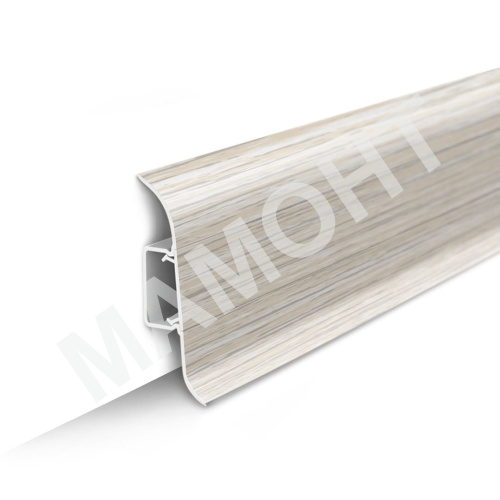 Плинтус напольный Ideal Классик 252 Ясень белый